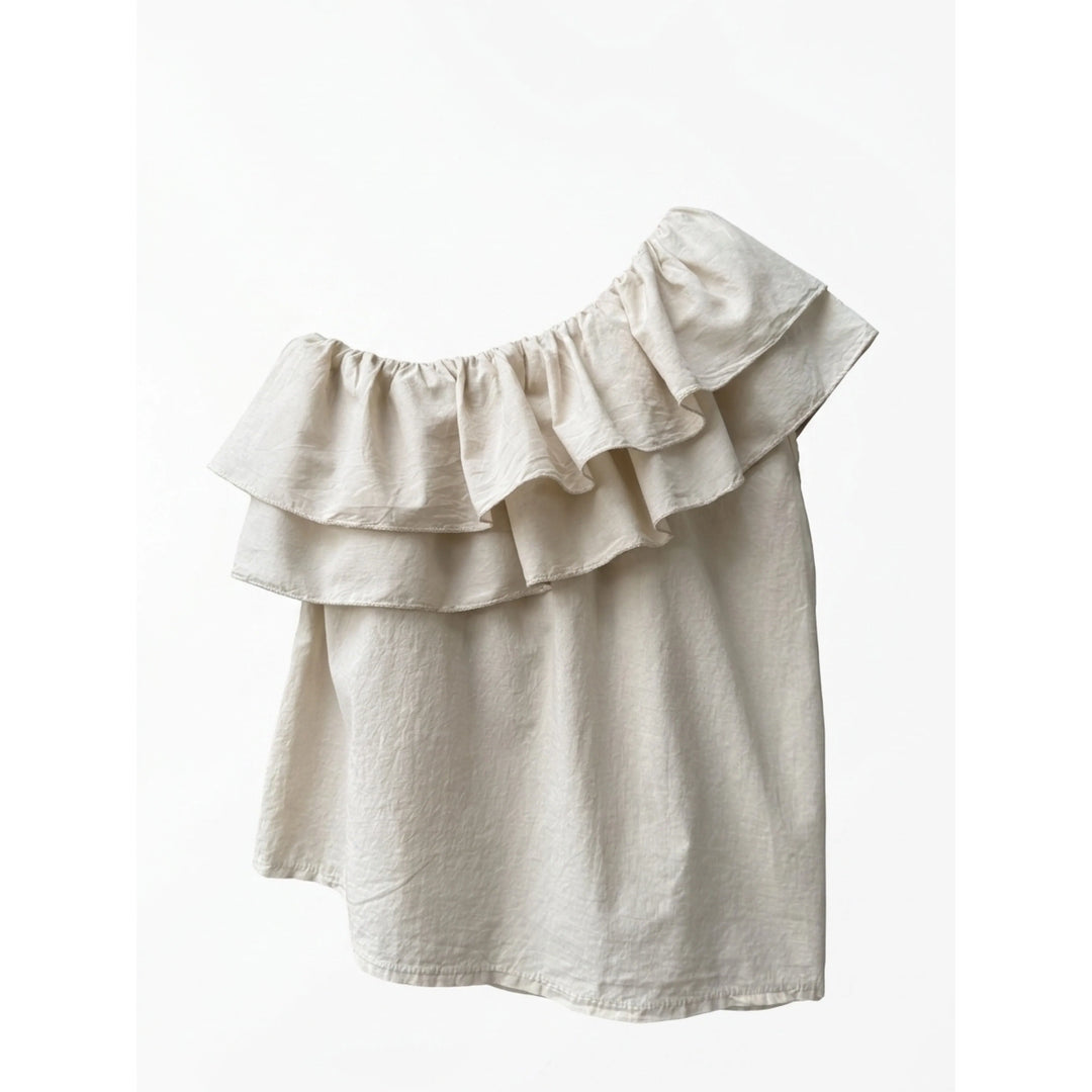 Blusa One Shoulder con Volantes | Elegancia y Estilo