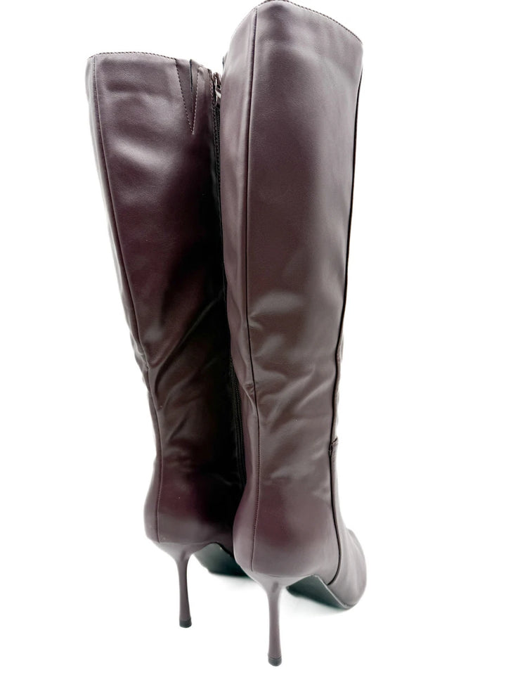 Botas Altas de Tacón de Aguja y Punta Afilada