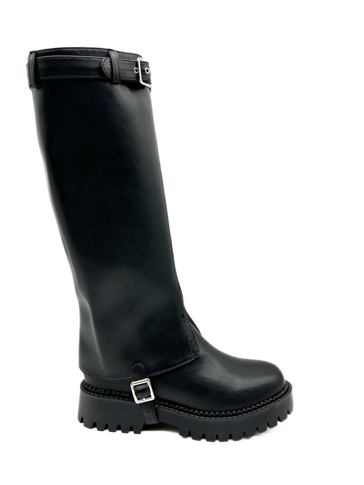 Botas botín Negras Dos Piezas Removibles 9959