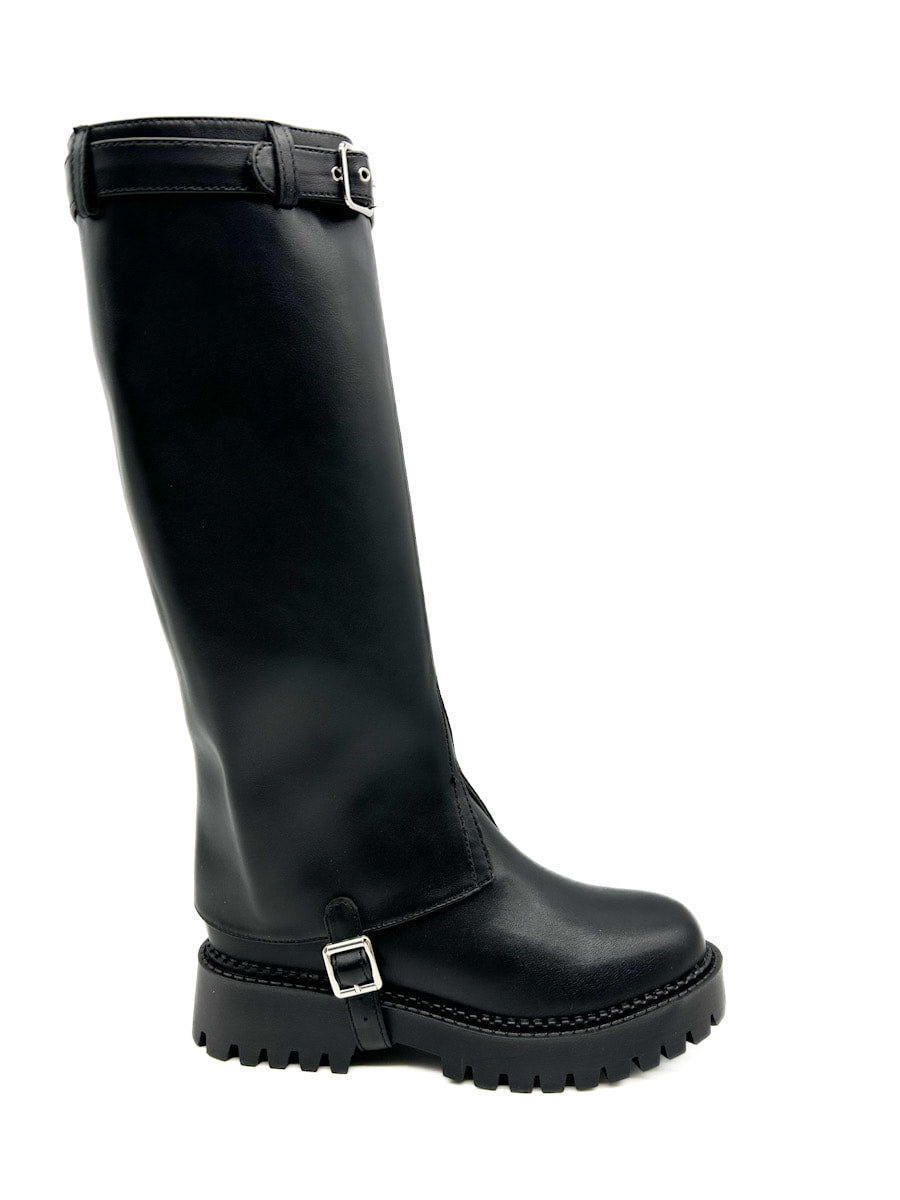 Botas botín Negras Dos Piezas Removibles 9959 Negro