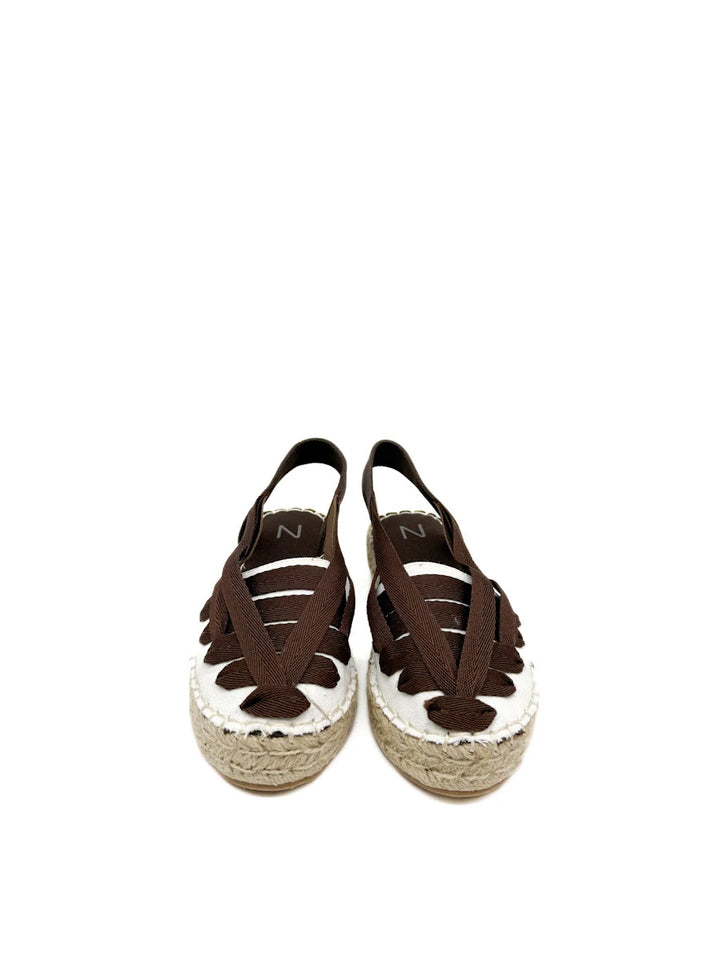 Alpargatas de Plataforma con Cintas Elásticas Intercaladas – Estilo Boho de Verano