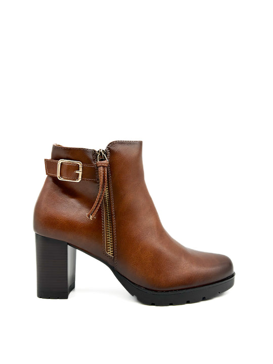 Botines Tacón Plataforma de Mujer Referencia 5060 Cuero