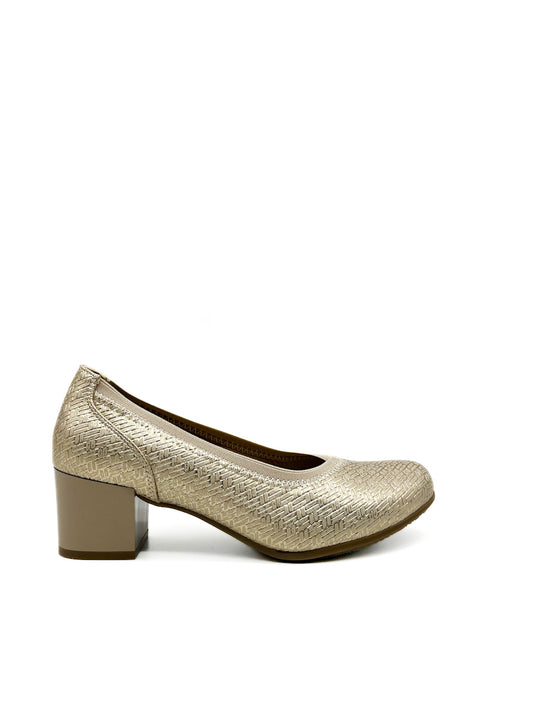 Zapatos Metalizados Mujer Oro