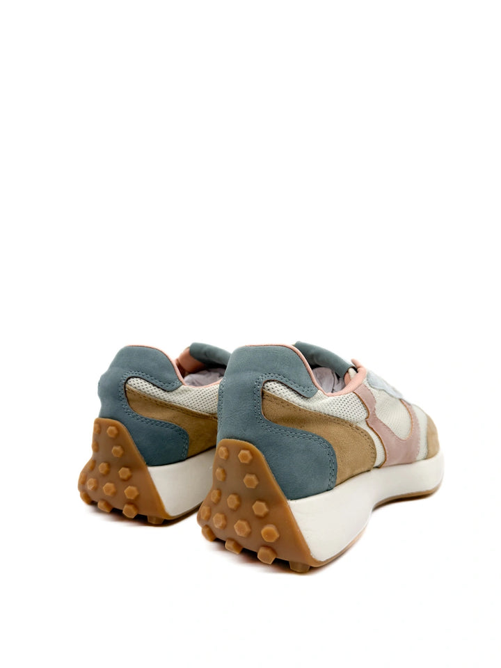 Corina Zapatillas Deportivas Retro con Paneles de Antelina y Malla