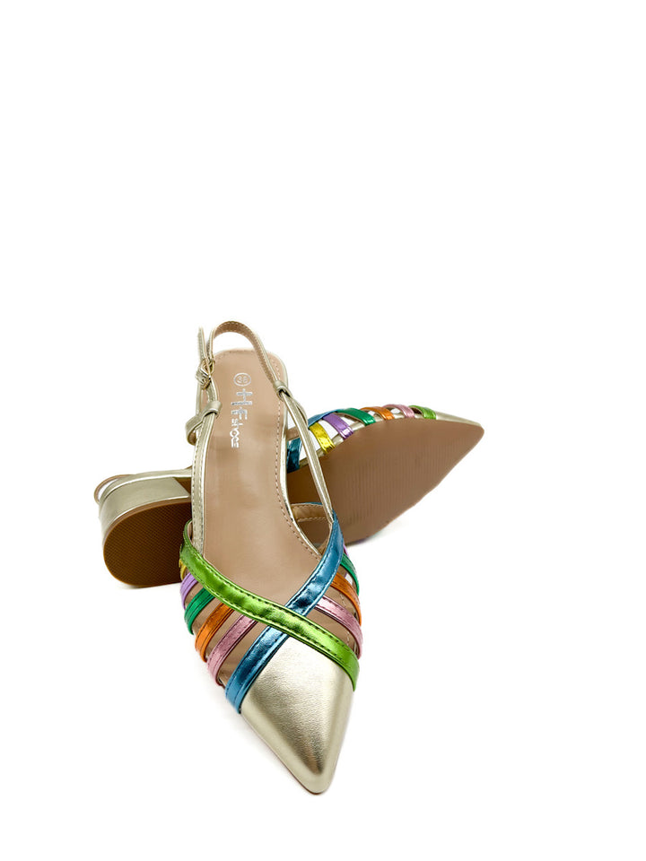 Zapato Tacón Multicolor Referencia HF3025