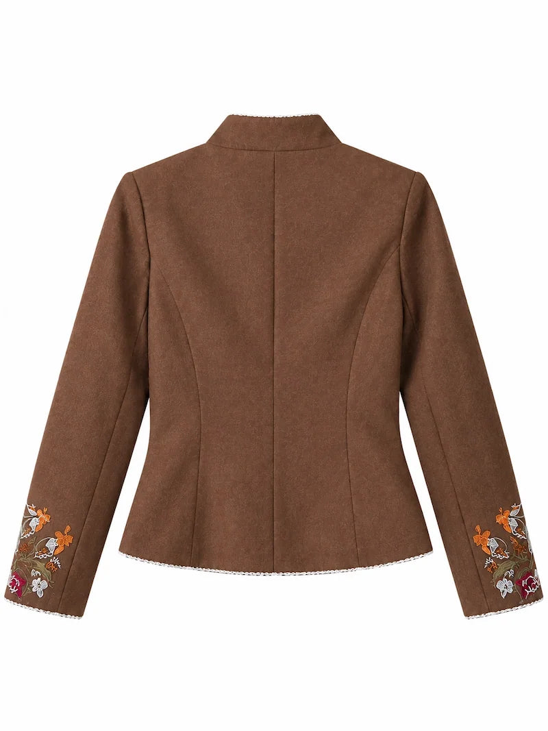 Chaqueta Bordada -Elegancia Floral