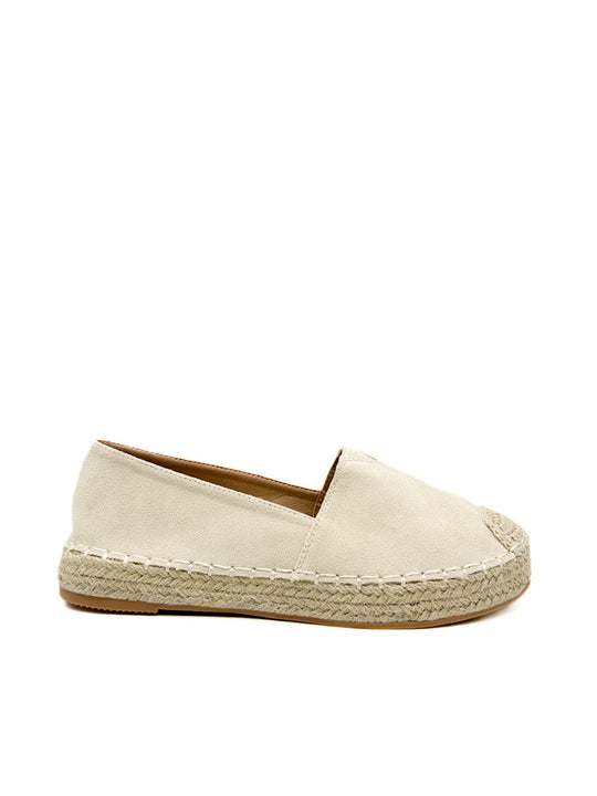 Alpargatas Plataforma Yute Para Mujer TF2908 Beige