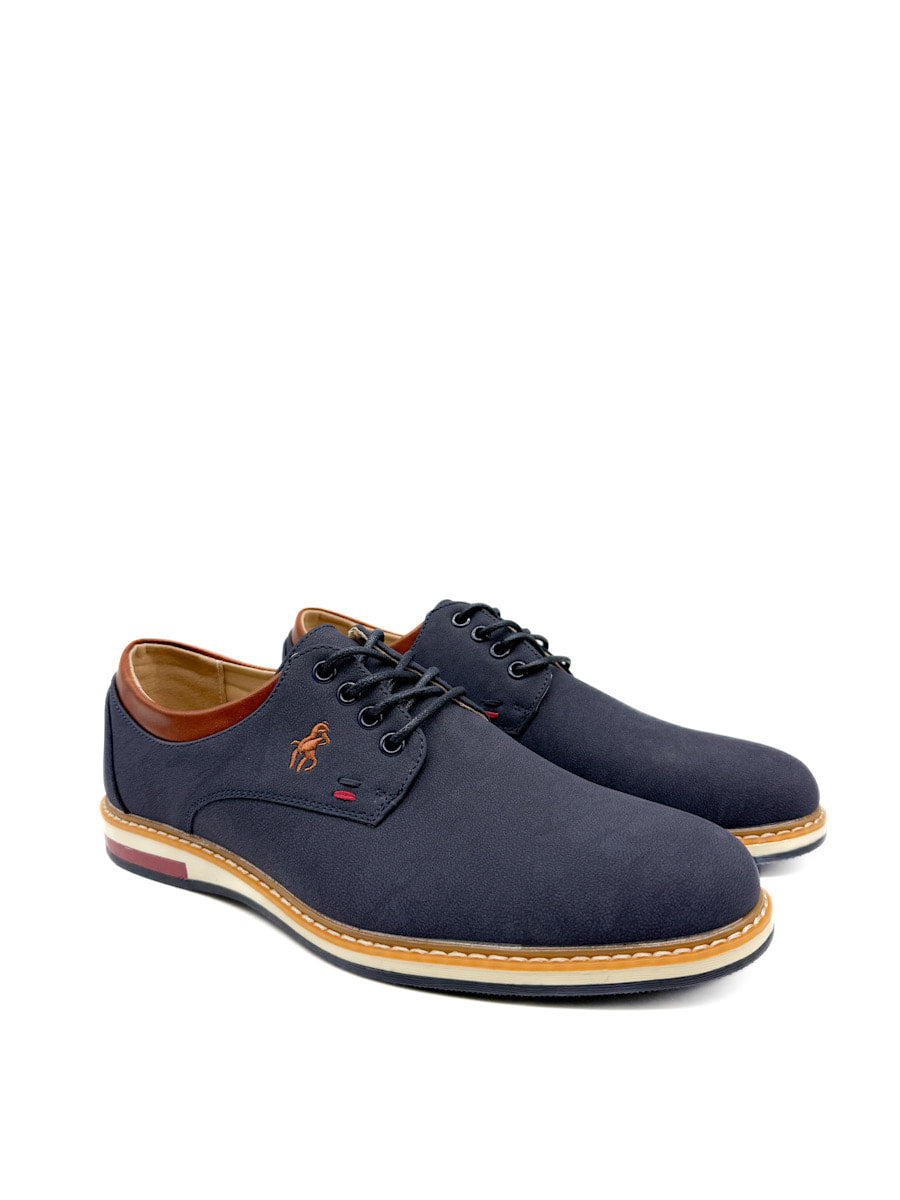 Zapatos de Vestir Informales de Piel Sintética Azul Marino