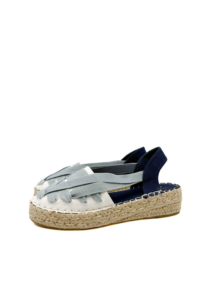 Alpargatas de Plataforma con Cintas Elásticas Intercaladas – Estilo Boho de Verano