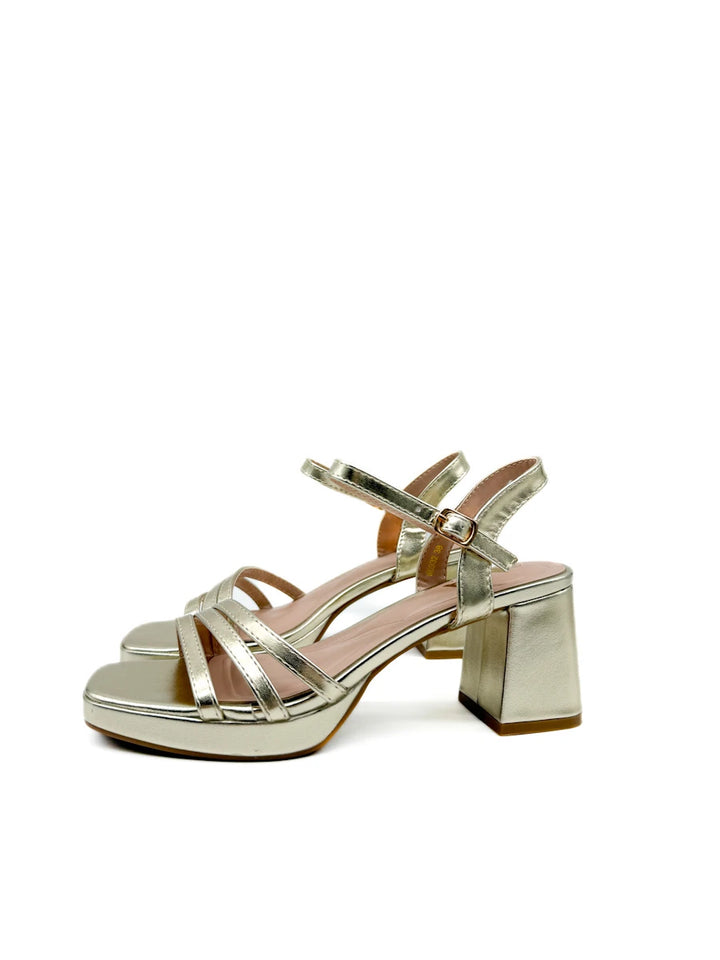 Sandalias de Fiesta con Plataforma y Tacón Ancho