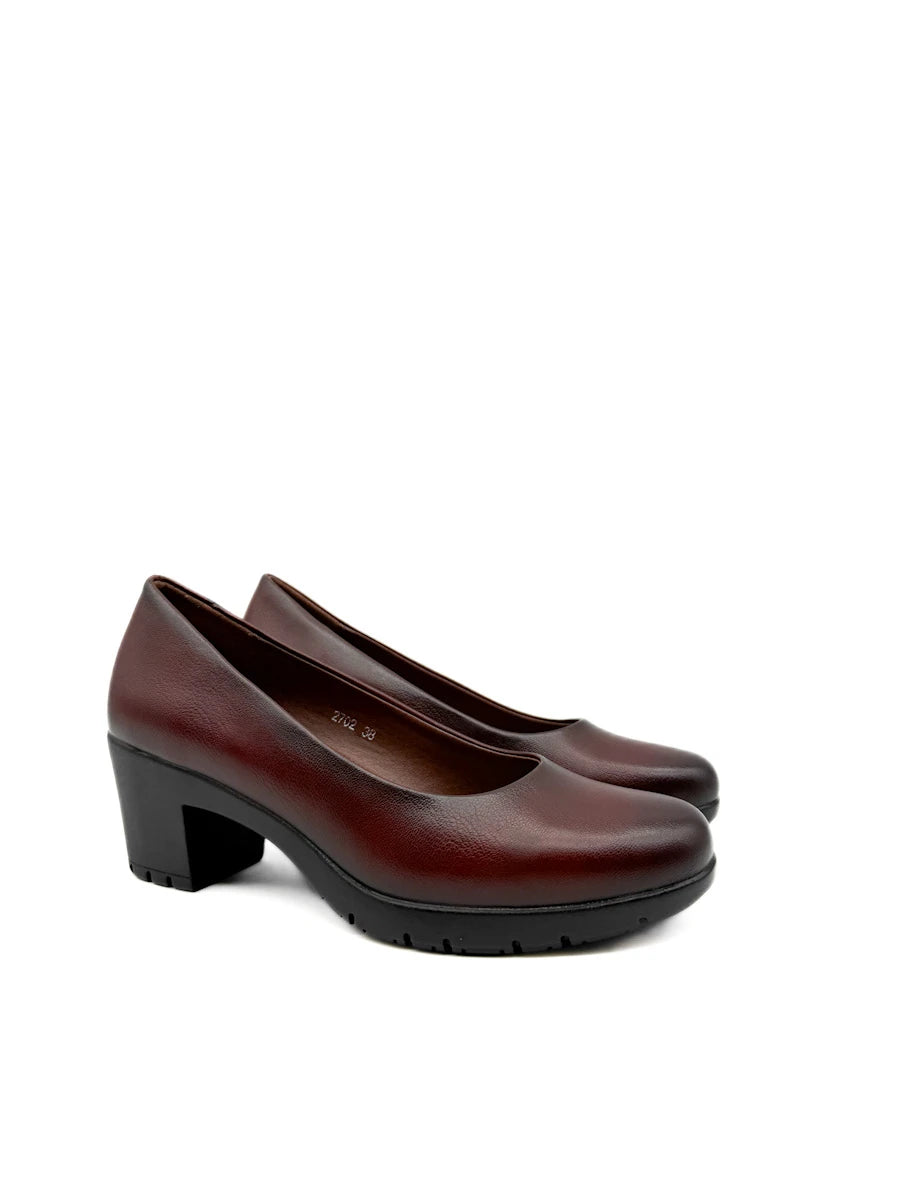 Zapatos de Salón con Tacón Ancho y Plataforma Cómodos