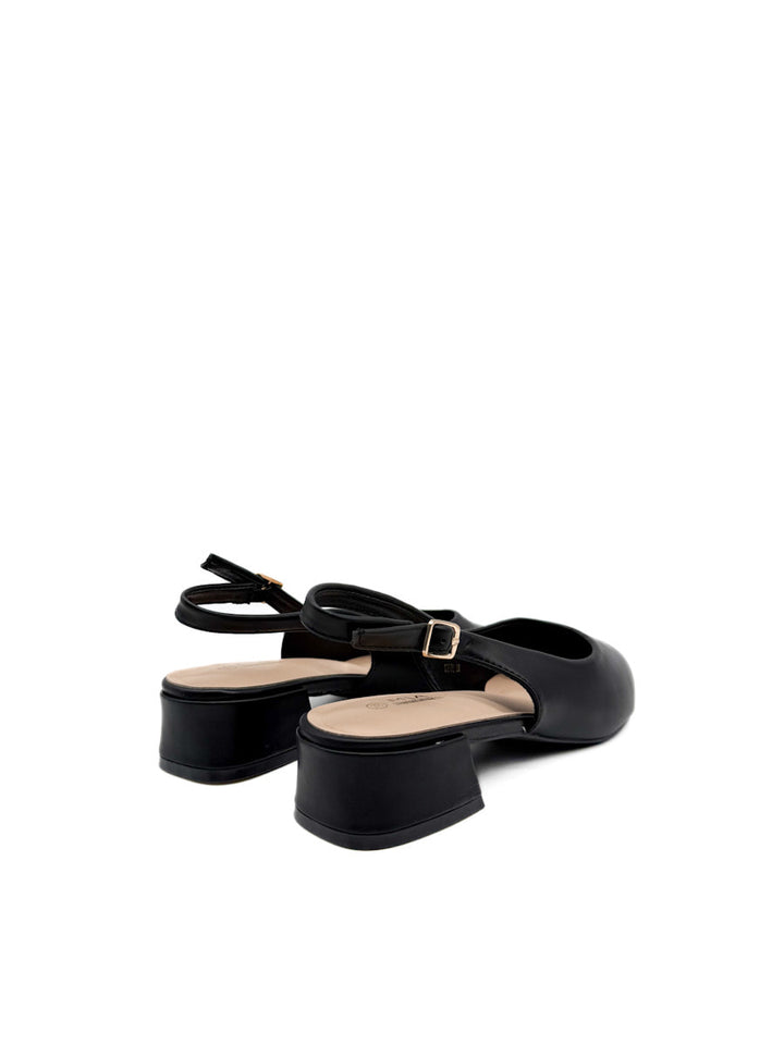 Zapatos Elegantes Destalonado de Tacón Bajo