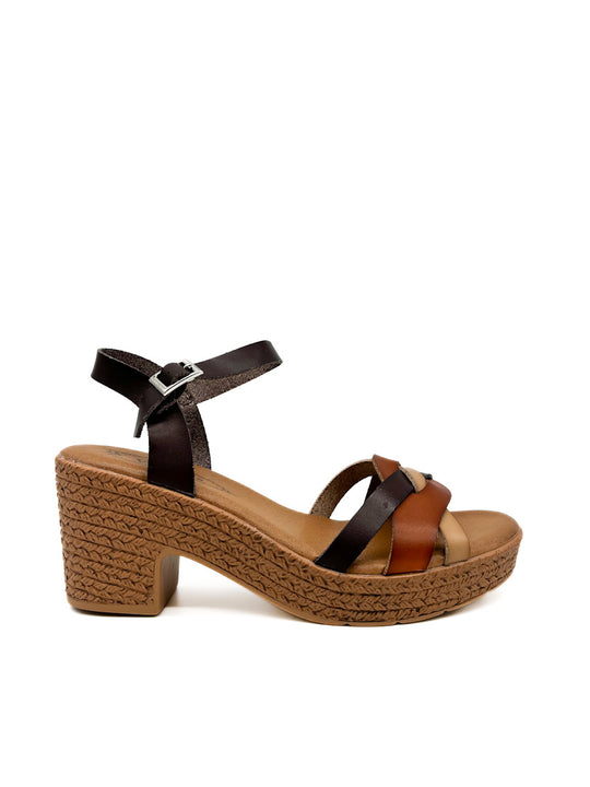 Sandalias Plataforma Referencia 2818 Marrón