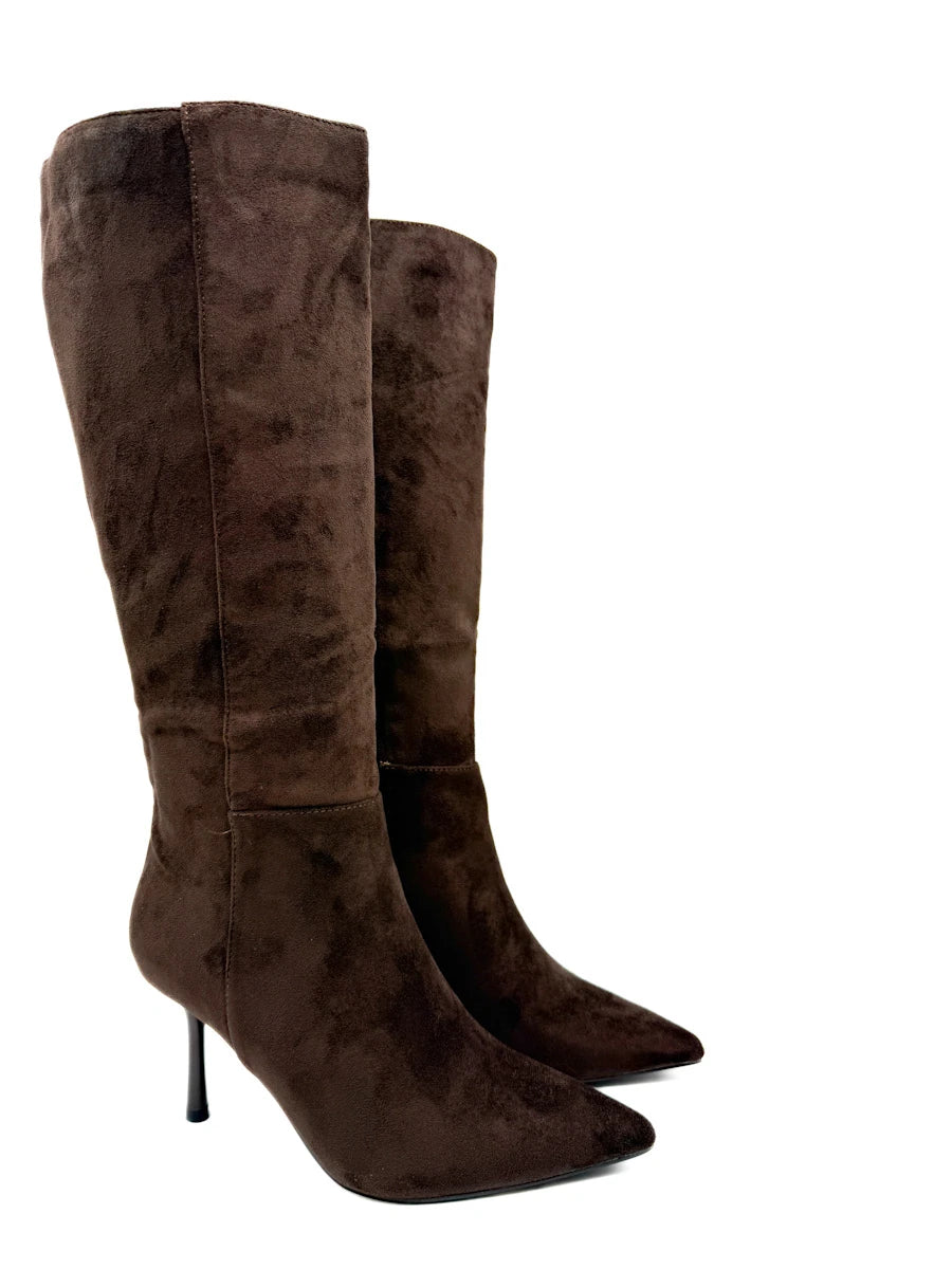 Botas Altas de Tacón de Aguja y Punta Afilada