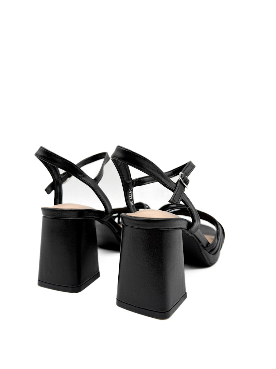 Elegantes Sandalias de Plataforma Tiras Cruzadas