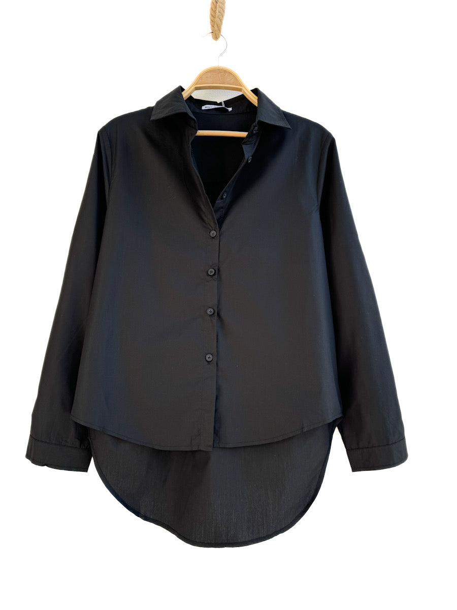 Camisa Lisa Negra