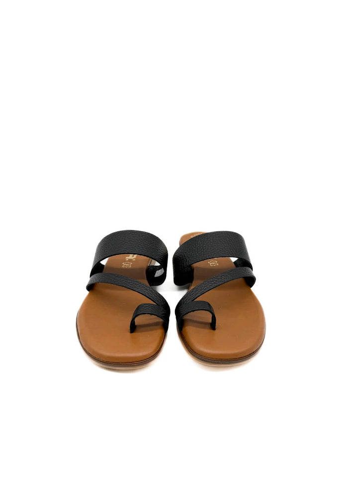 Sandalias de Cuero con Tira de Dedo y Plantilla de Gel - Artesanía Española
