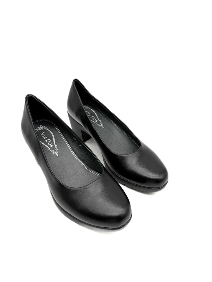 Zapatos de Salón con Tacón Ancho y Plataforma Cómodos