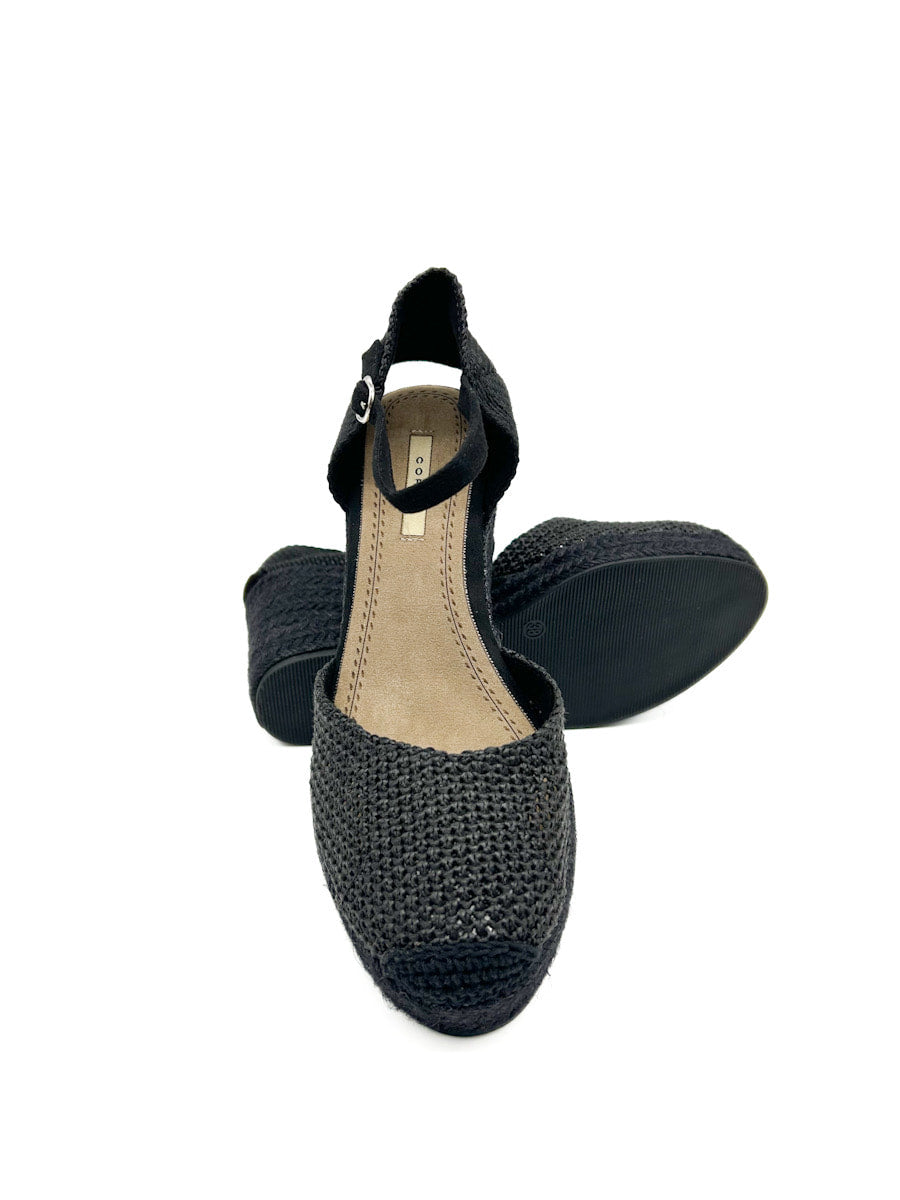 Alpargatas Cuña Efecto de Crochet Corina M5390
