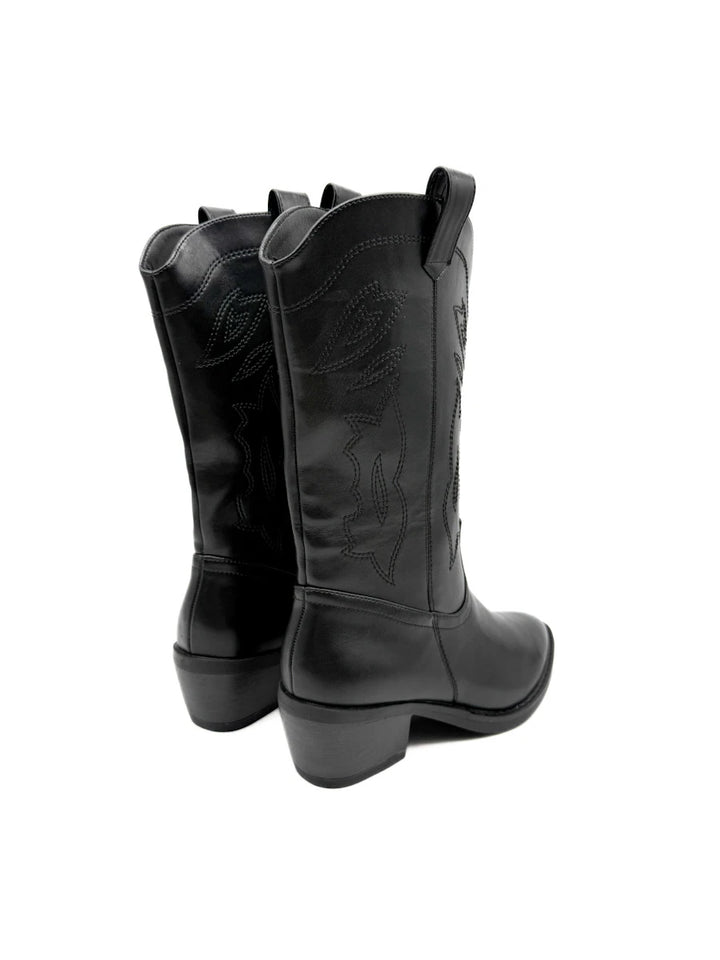 Botas Cowboy Media Caña – Estilo Campero con Bordados