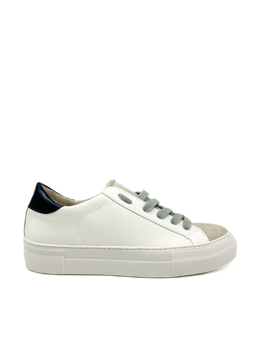 Zapatilla Plataforma Corina M5065 Taupe Azul