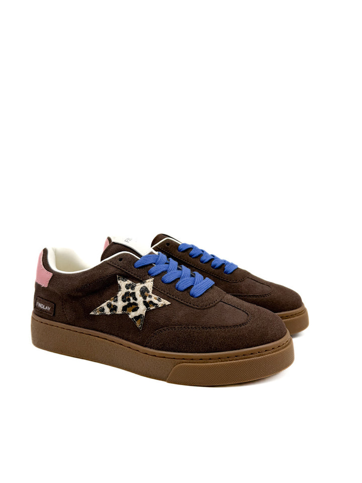 Zapatilla Estrella con Estampado de Leopardo