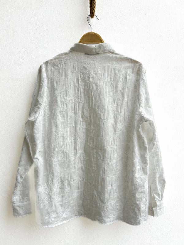 Camisa Blanca Bordada