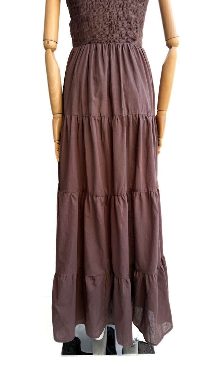 Vestido detalle cuerdas trenzadas