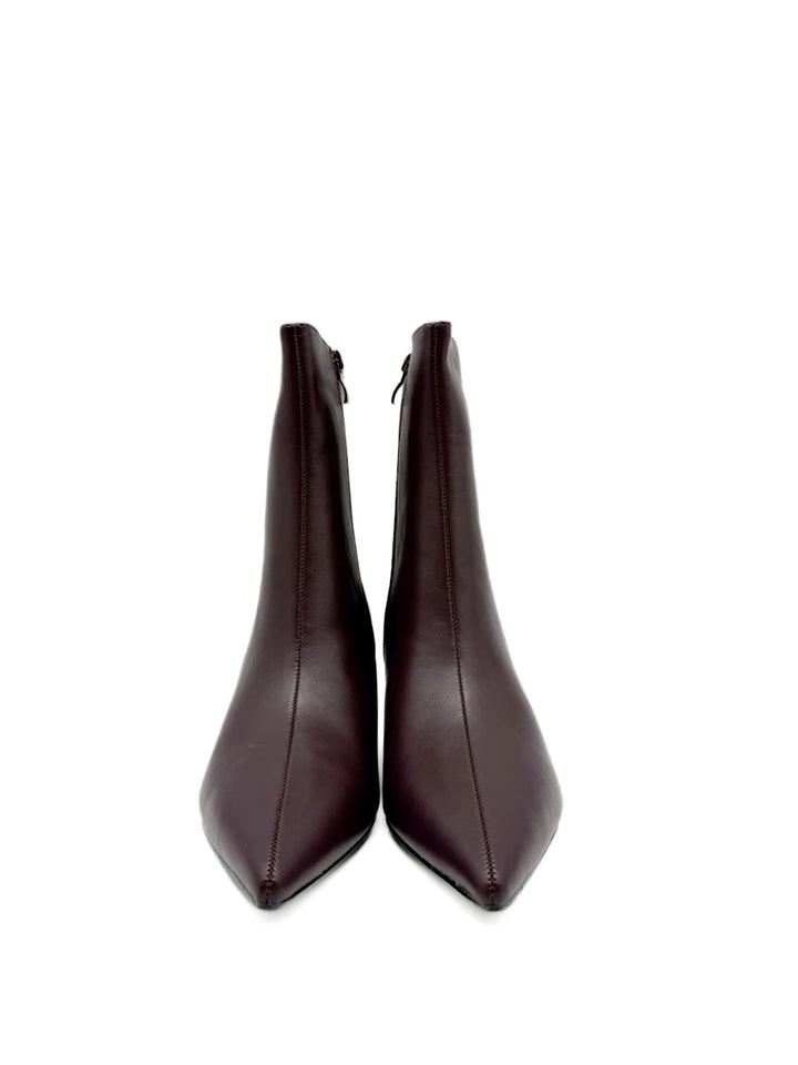 Botines de Tacón Chupete y Punta Afilada con Cremallera