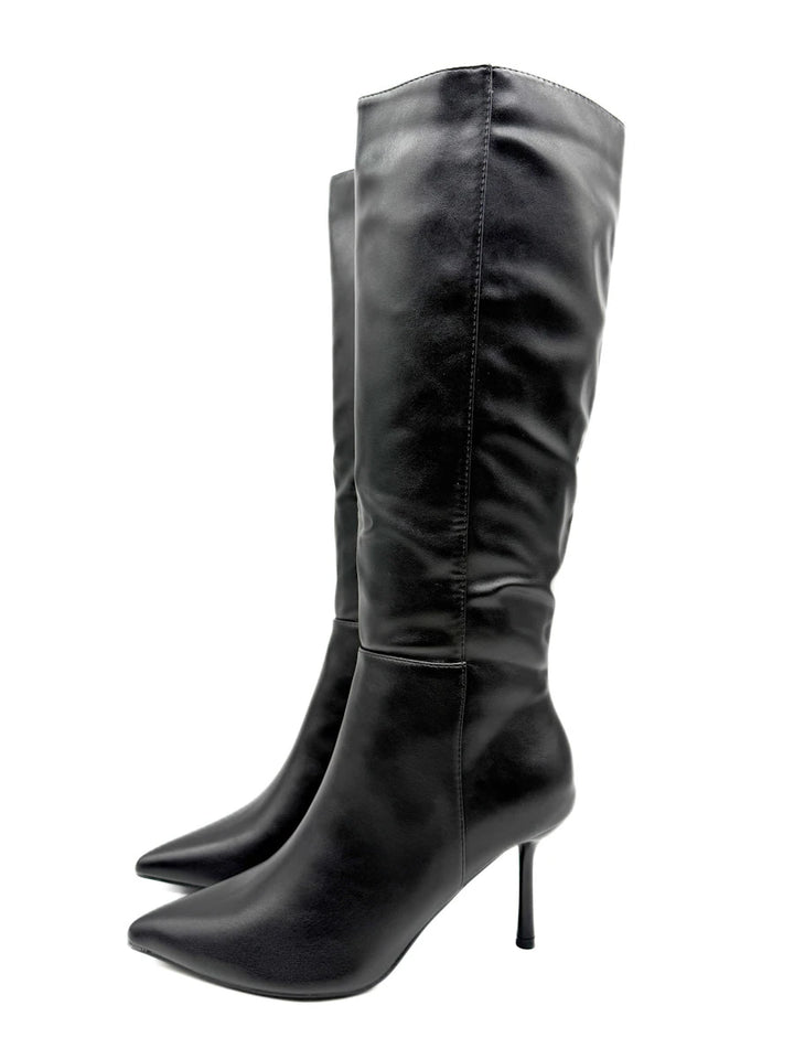 Botas Altas de Tacón de Aguja y Punta Afilada