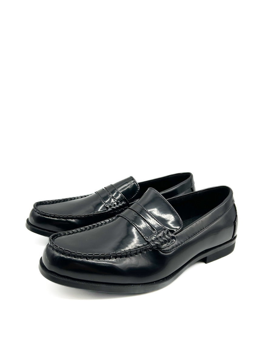 Mocasines de castellanos de cuero sintético negro