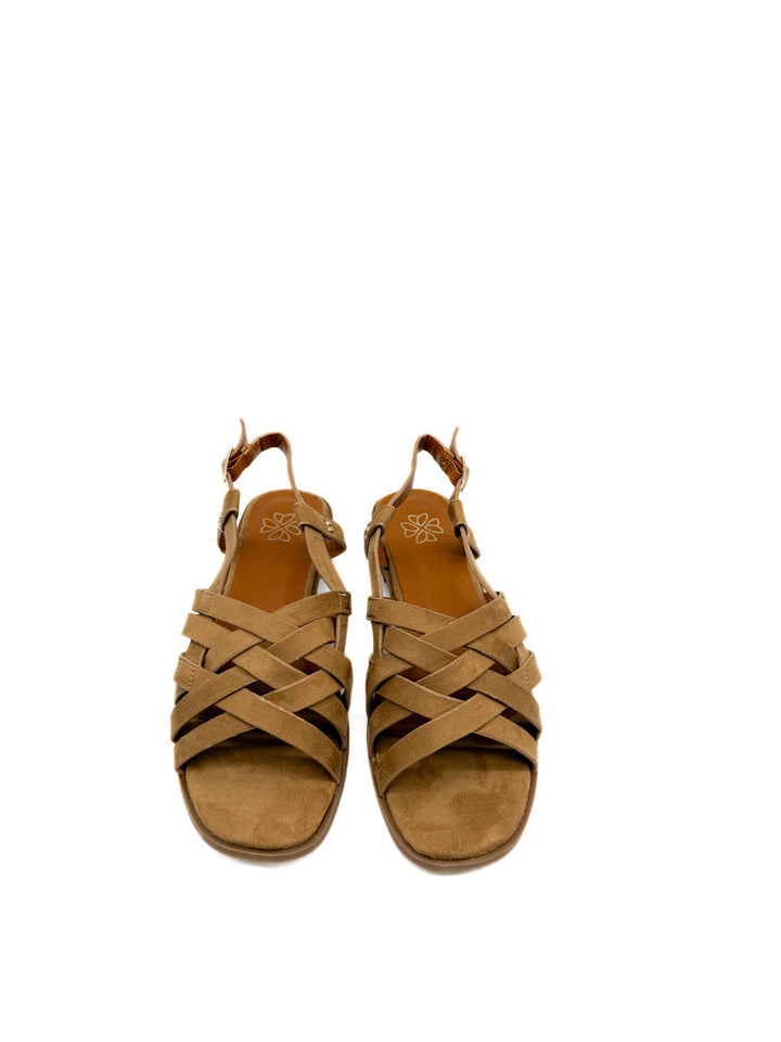 Sandalias Planas con Tiras Entrelazadas