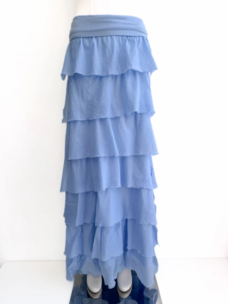 Falda larga con volantes – Estilo bohemio