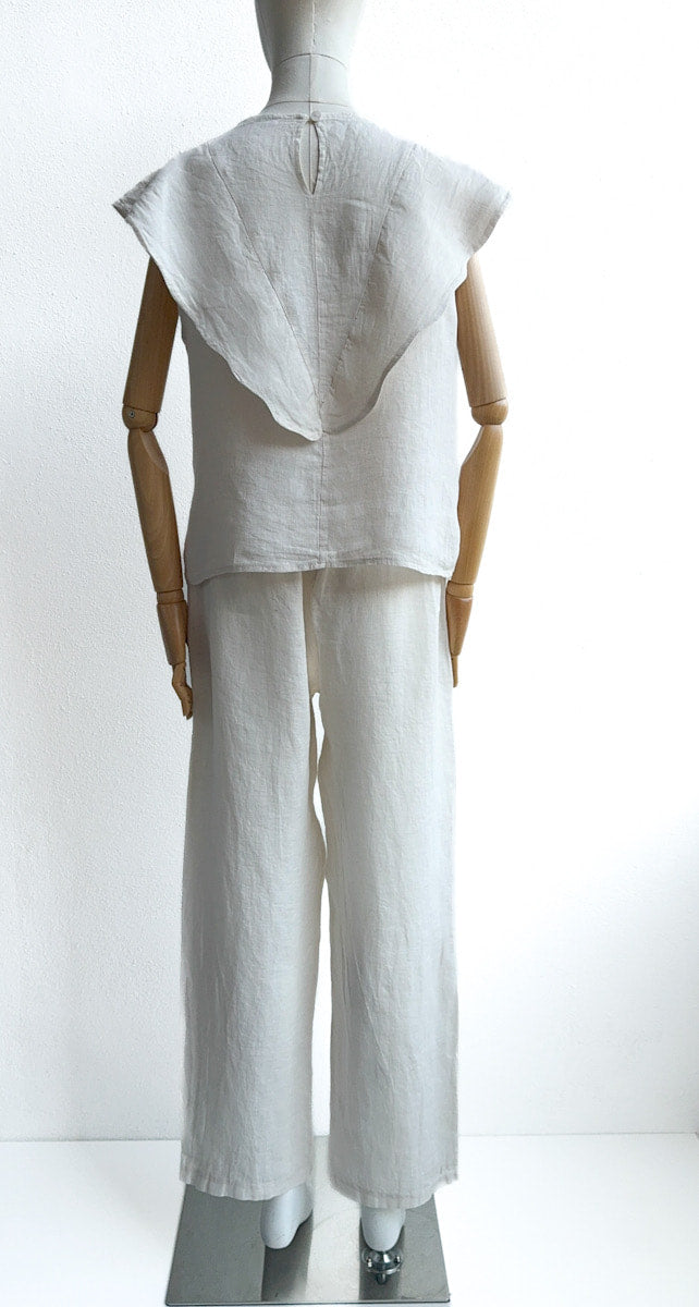 Blusa de Lino con Volante