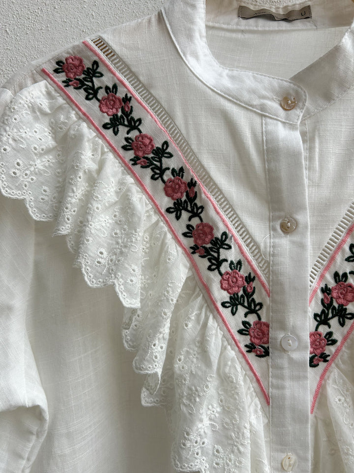 Camisa bordados florales