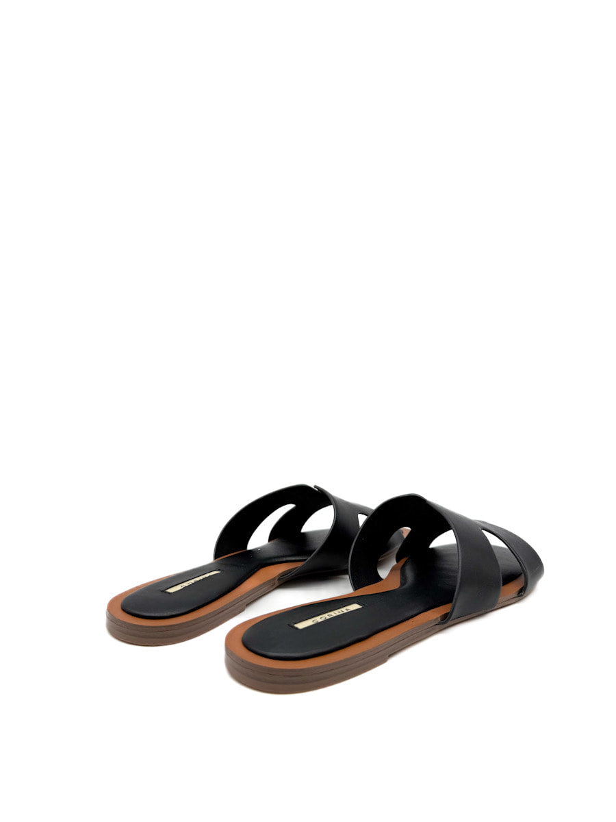 Sandalias Planas con Diseño en "H" – Elegancia y Comodidad