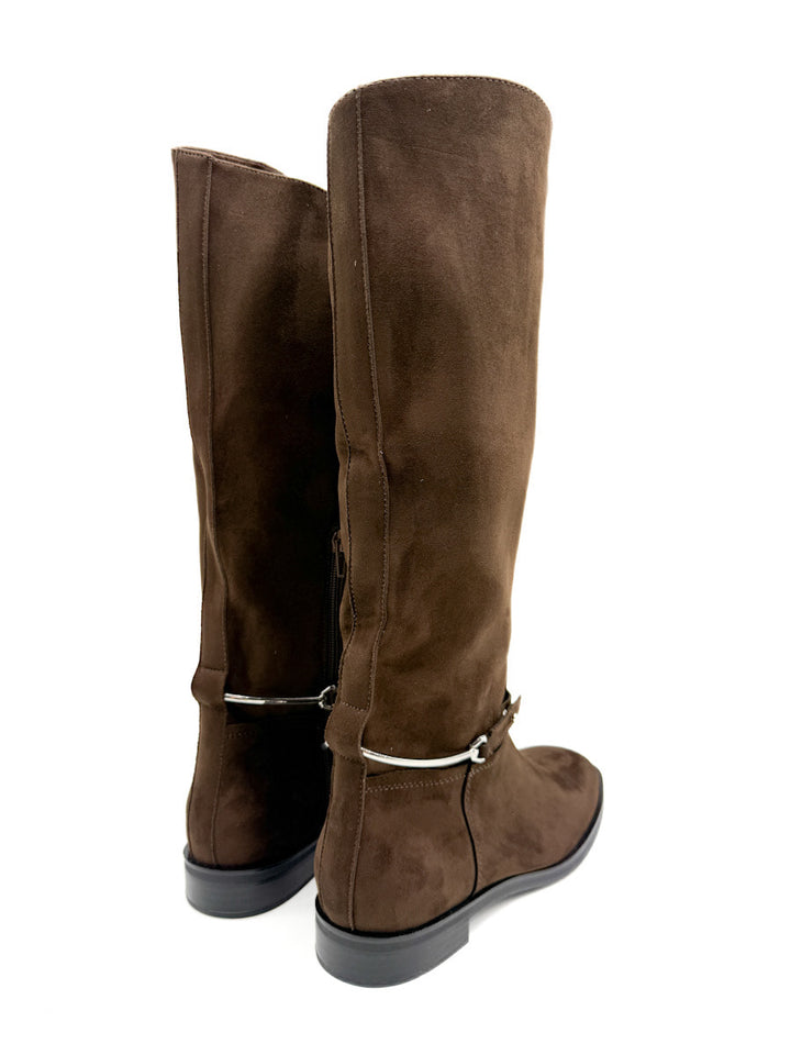 Botas altas con Tira Decorativa de Hebilla Removible Corina M5830