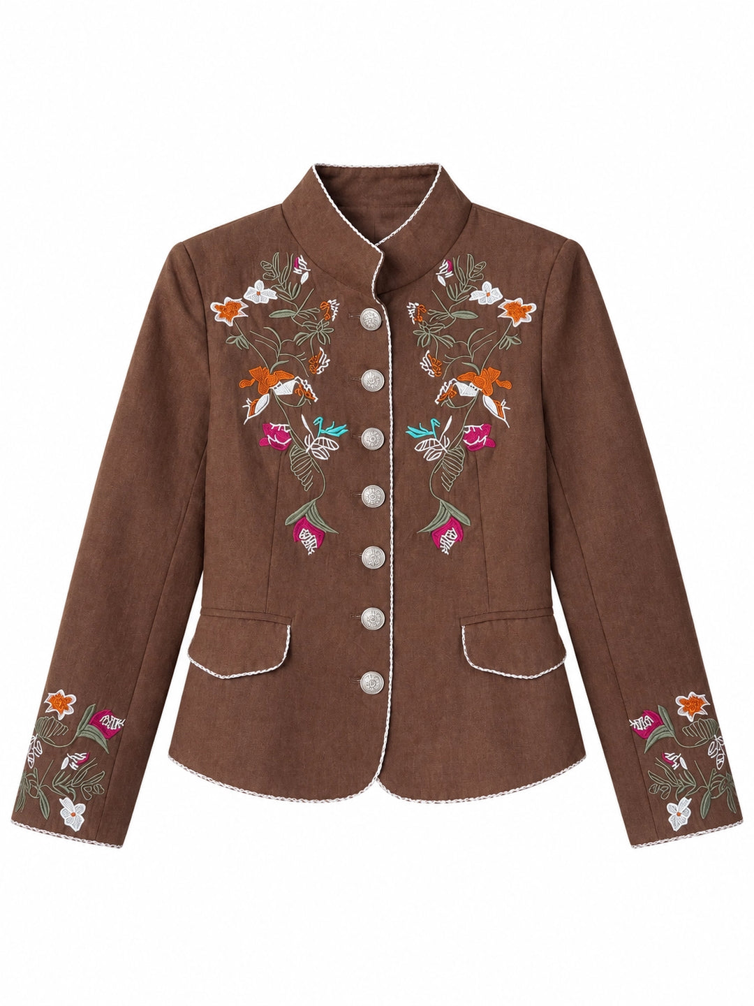 Chaqueta Bordada -Elegancia Floral