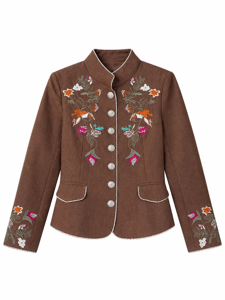 Chaqueta Bordada -Elegancia Floral