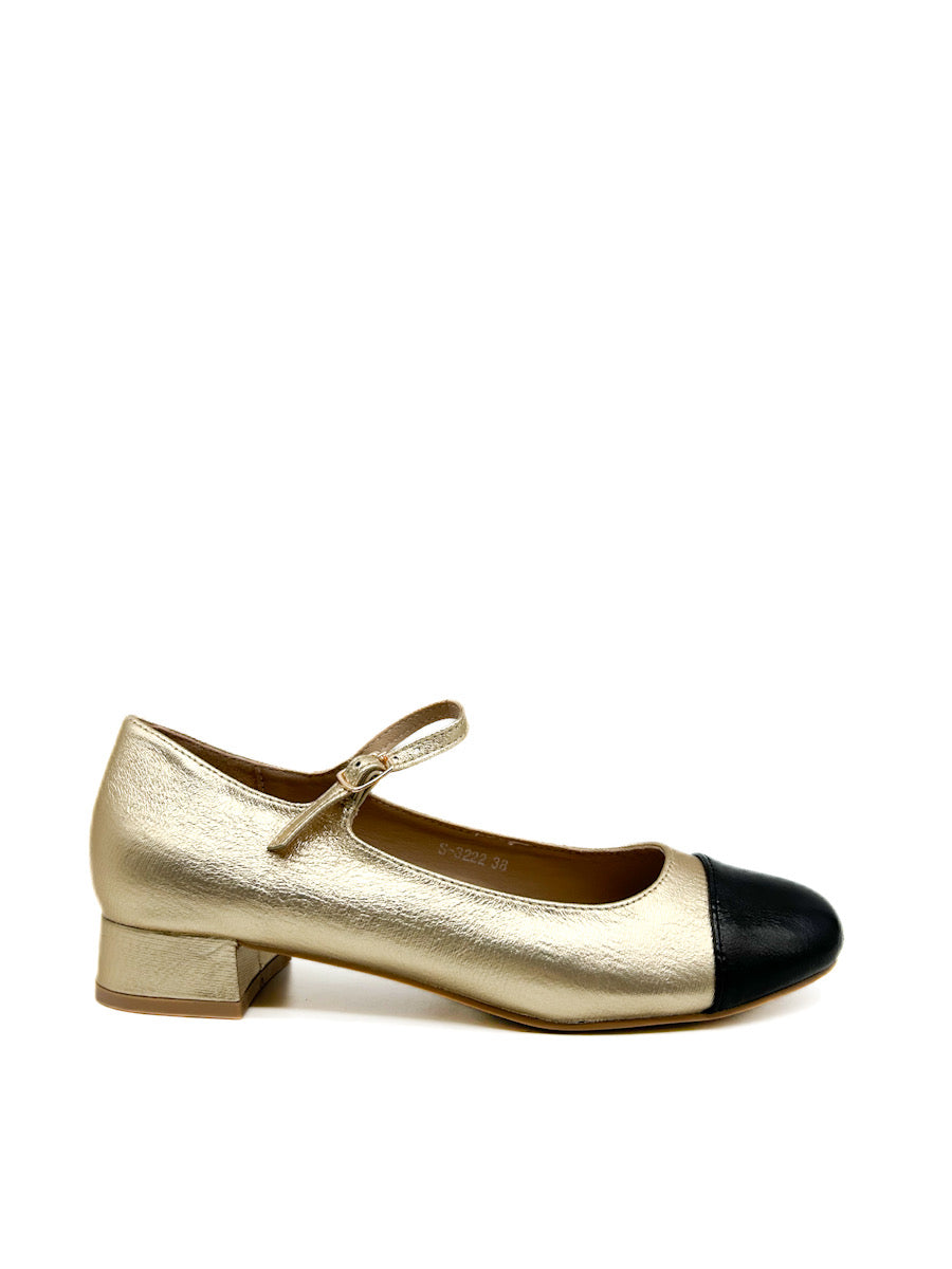 Bailarinas Tacón Bajo de Mujer Referencia S3222 Oro