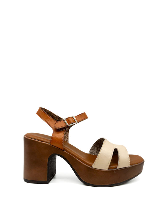 Sandalias Plataforma Referencia X2317 Beige