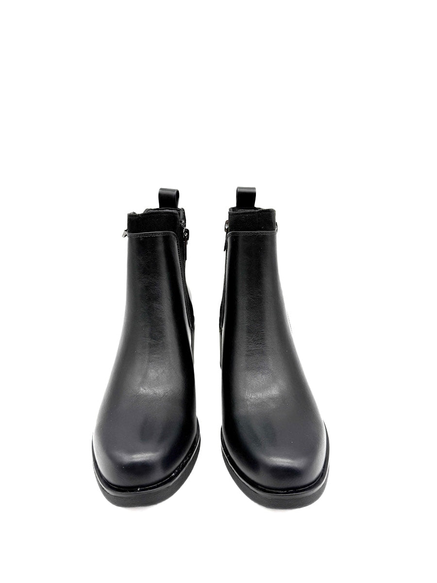Botines de Tacones Medios: Elegancia y Comodidad en Cuero Sintético