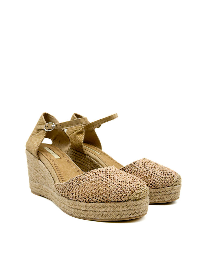 Alpargatas Cuña Efecto de Crochet Corina M5390