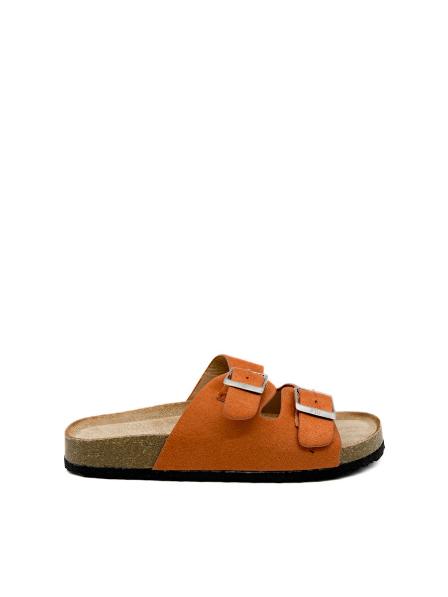 Sandalias Planas con Planta Bio Naranja