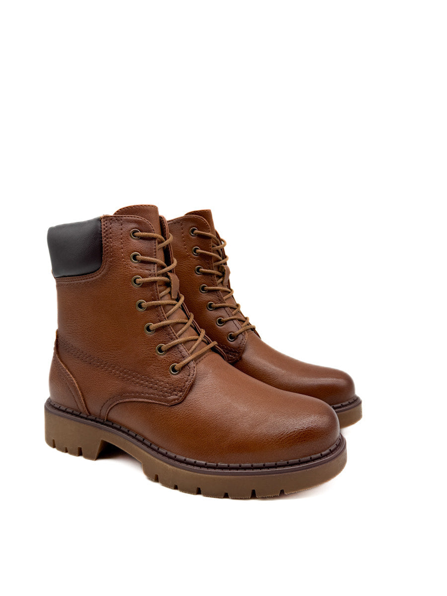 Bota Militare con Cremallera Lateral y Suela de Alto Agarre