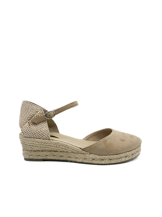 Alpargatas Cuña Baja Corina M4310 Beige