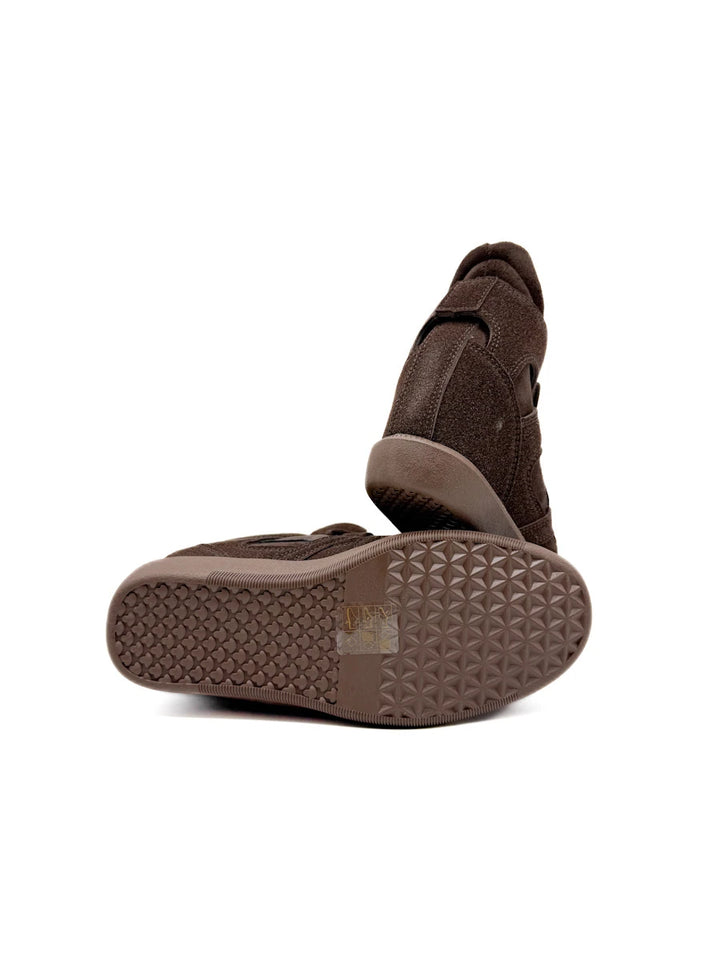 Zapatillas con Cuña Interna y Velcro en Antelina