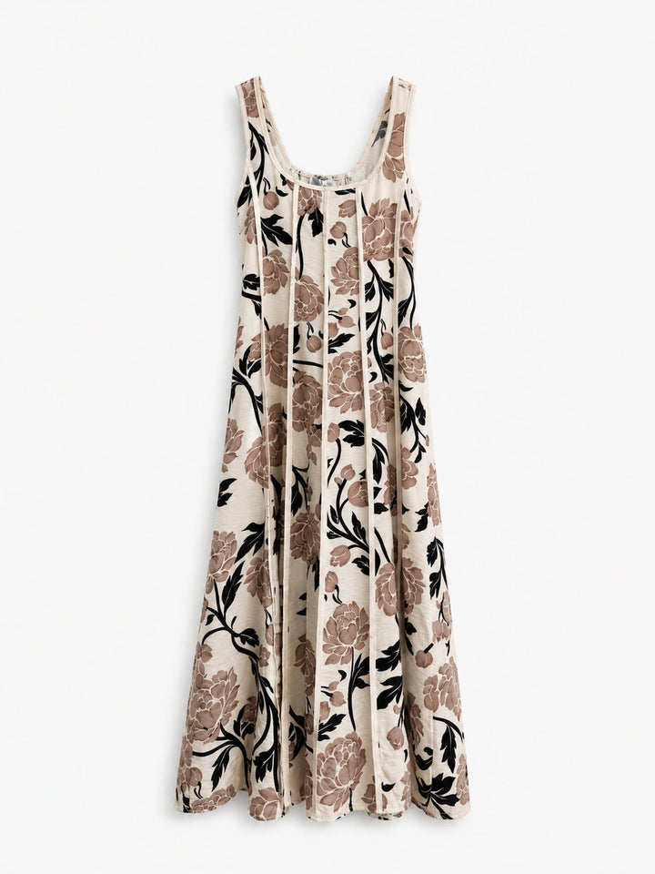 Vestido Largo Estampado Floral para Mujer