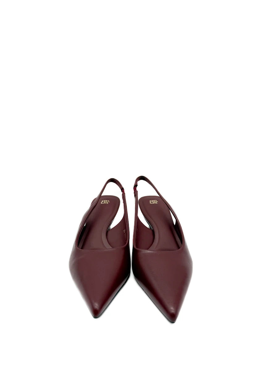 Zapatos Destalonados con Tacón Chupete y Punta Afilada
