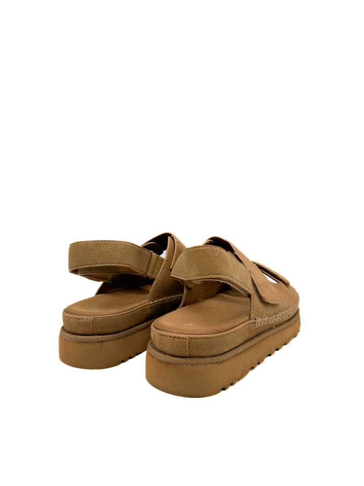Sandalias Suela Gruesa Cierre de Velcro